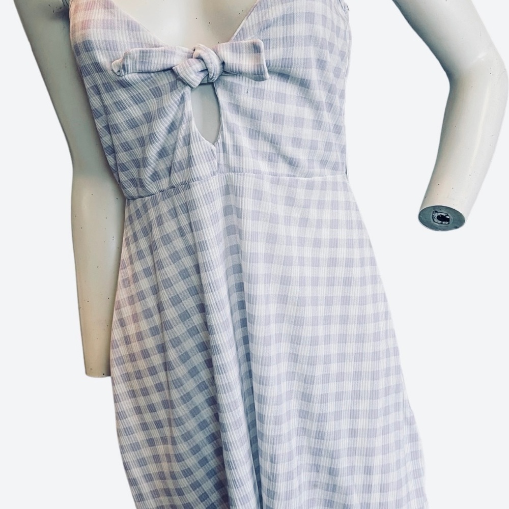 GINGHAM KNOT FRONT FLIPPY DRESS - Picture 8 of 8